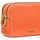 Michael Kors Bryant Medium Schultertasche Baumwolle/Leder Orange