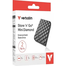 Verbatim Store 'n' Go Mini Diamond 2 TB USB-C Schwarz 32026