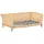 vidaXL Hundekorb mit Kissen 90x54x35 cm Natur Weide