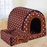 Extra großes Hundehüttenbett, XXL, Jumbo-Hundebett, Zelt, Angstlinderung, beruhigende Hundehütte, Katzenhöhle, Iglu, Winter, warmes Haustiernest (XXL-92 x 68 x 72 cm, E)