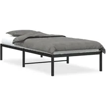 vidaXL Bettgestell 90 x 200 cm Schwarz