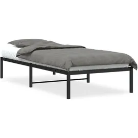 vidaXL Bettgestell 90 x 200 cm Schwarz
