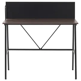 Beliani Schreibtisch Hastings Braun / Schwarz