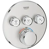 Grohe Grohtherm SmartControl Duschthermostat rund für 3 Verbraucher Supersteel 29121DC0