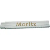 Heka Zollstock Moritz 2 m, weiß