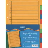 Stylex 10 (10x 10tlg.) Ordner Register 10tlg. besonders stabiler Karton