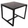 Happy Home 3tlg. Casual-Set Balkonset Sitzgruppe schwarzes Rattan mit Sitzkissen in beige