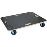 ECD Germany Transportroller 60 x 80 cm bis 800 kg Siebdruckplatte PP-Räder