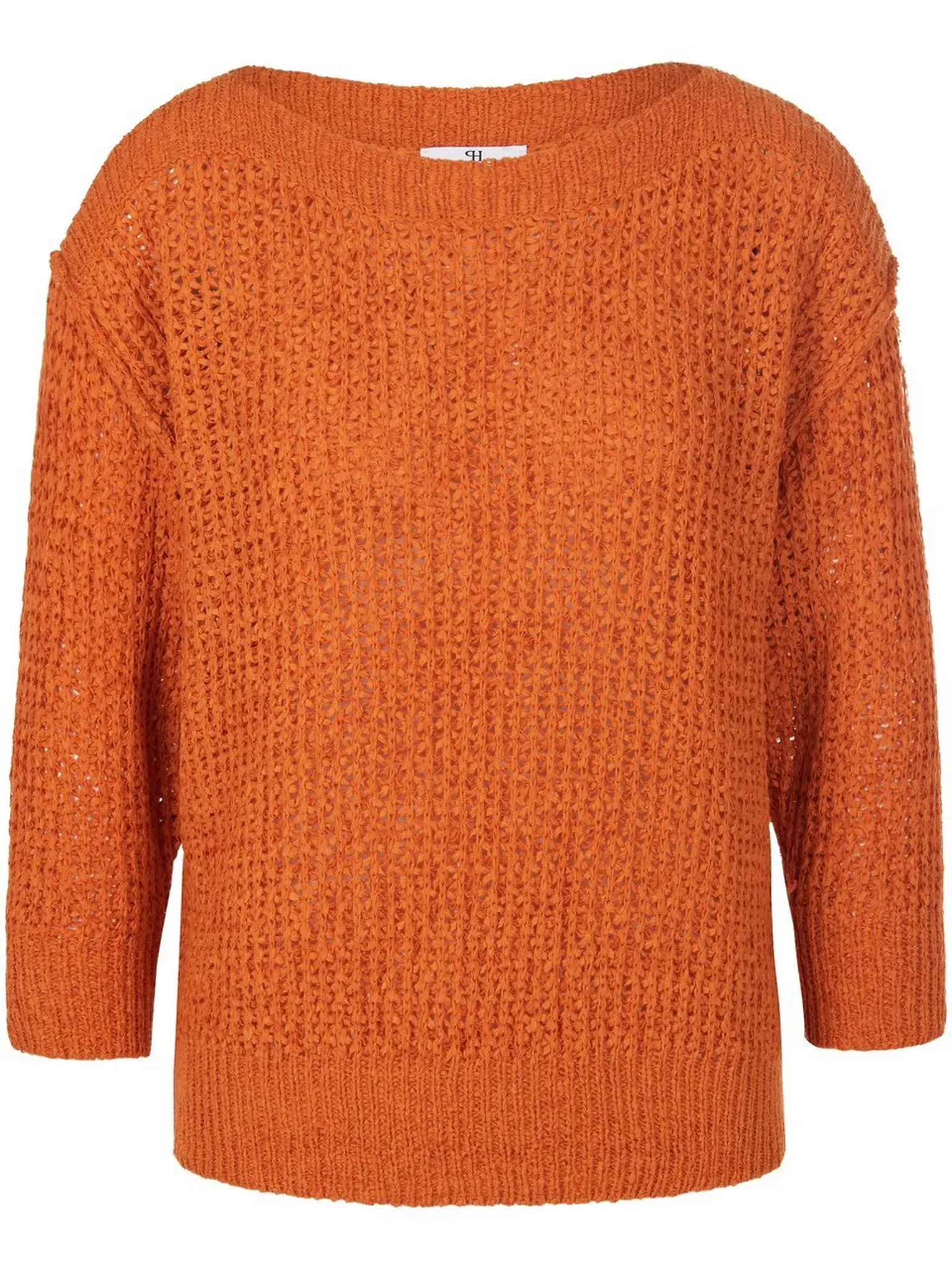 Le pull manches 3/4 kimono  Peter Hahn orange