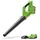 Greenworks G24ABK2 Axial Akku Laubbläser, 156 km/h, 4,27 m3/min, 24V 2Ah Batterie & Ladegerät,