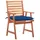 vidaXL Gartenstuhl 62 x 62 x 92 cm blau 2 St.