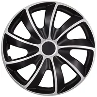 NRM Radkappe, 14 in Zoll, (1-St) Radkappe 14'' 1 Stk. schwarz|silberfarben