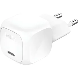 Belkin BoostCharge kompaktes Ladegerät, PD, und PPS inkl.lightning Kabel Weiß