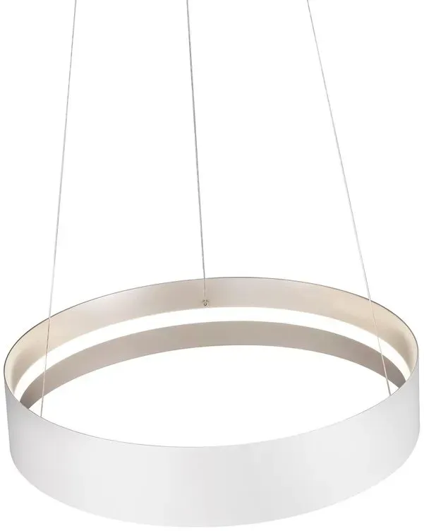 Musterring Leuchten LED-Pendelleuchte Loop Metall Weiß
