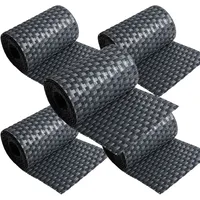 nyvi Polyrattan Sichtschutzstreifen 255x19 cm 5 Rollen Anthrazit