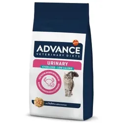 ADVANCE Veterinary Diets Urinary Sterilized Low Calorie - Kroketten für sterilisierte Katzen mit Blasenproblemen, 7,5 kg