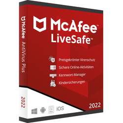 McAfee LiveSafe 2022 | Windows / Mac | 1 Gerät | 1 Jahr