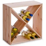 Zeller Weinregal 52 x 25 x 52 cm Beige