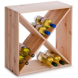 Zeller Weinregal 52 x 25 x 52 cm Beige