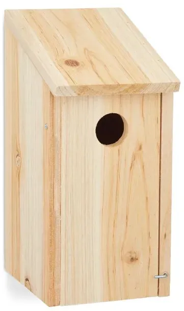 Relaxdays Nistkasten aus Holz zum Aufhängen Hellbraun