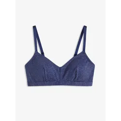 bonprix Gepolstertes Bralette ohne Bügel, blau, 34
