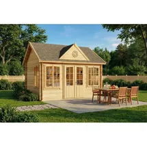 Alpholz Clockhouse-28 4 x 3,2 m natur