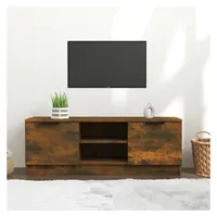 Furnicato TV-Schrank Räuchereiche 102x35x36,5 cm Holzwerkstoff