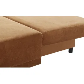 Nils Olsen Schlafcouch Mikrofaser 2-Sitzer Braun