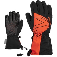 Ziener Laval Ski-Handschuhe/Wintersport | wasserdicht extra warm Wolle, black.burnt