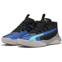 Puma Dagger 2 Mid Basketballschuhe Jugendliche Kinder, Gr. 37.5, Black Bluemazing aquatic Blue Green - 37.5 EU