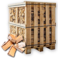 holz4home® 450 - 500 Kg Ofenfertiges Brennholz Birke Kammergetrocknet 25 Cm Holzscheite 1rm / 1,6 Srm | Für Kamin Ofen Grill Feuerschale Smoker Bbq Dutch Oven | Kaminholz Feuerholz Mischholz