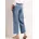 STREET ONE mid Waist Wide Leg Jeans mit Streifen Muster