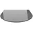 ECOfoxx Funkenschutzplatte Rundbogen Glas 120 x 130 cm Schwarz