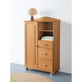 Home Affaire Highboard »Mette«, Stauraumschrank mit 3 Schubladen und verstellbaren Einlegeböden beige