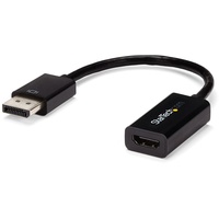 StarTech.com DisplayPort auf HDMI 4K 30Hz Adapter - DP 1.2 zu HDMI Video und Audio aktiv Konverter