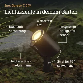 Steinel Gartenstrahler LED wetterfest IP65 inkl. Erdspieß Anthrazit