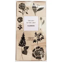 Rico Design Stempelset Blumen FSC 100% 9 St.