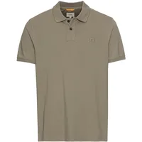 CAMEL ACTIVE Poloshirt CAMEL ACTIVE, Herren, Gr. XL, khaki, Piqué, Obermaterial: 100% Baumwolle, unifarben, normal hüftbedeckend, Rundhals, Shirts, normale Passform, Polokragen, 2-Knopf-Form, mit Logo-Stickerei