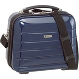 Beautycase Kosmetikkoffer Schminkkoffer Beauty Case London carbon-blau