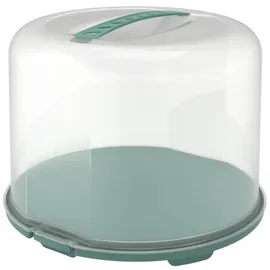 Rotho Tortenglocke Fresh XL 26 cm Transparent Mistletoe Green