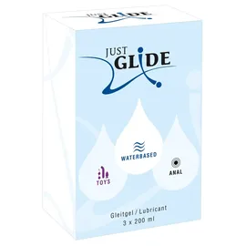 Just Glide Gleitgel-Set 600ml (3x 200ml)