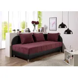 MAINTAL Polsterliege 90 x 206 cm Rot/Schwarz