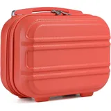 Kono Kosmetikkoffer Schminkkoffer Box Organizer Beauty Case, Korallenpink, 30,5 cm, Kosmetikkoffer