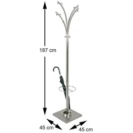 Haku-Möbel Garderobenständer 89776 Silber