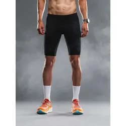 Fusion TEMPO! Run Tights unisex Laufhose mit Kompression SCHWARZ M