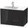 Duravit Waschtischunterschrank 2 Auszüge 82 x 55 x 48,1 cm Schwarz Hochglanz
