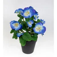 Seidenblumen Roß Stiefmütterchen 30cm im Topf FT Kunstpflanzen künstliche