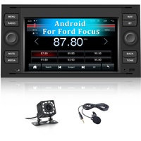Android 10 Autoradio mit Navi für Ford 7 Zoll Bildschirm,CAMECHO Autoradio Bluetooth und USB/FM/RDS/WiFi/Mirror Link+ Rückfahrkamera für Ford Transit Fiesta Kuga Focus