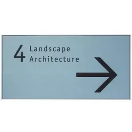 Signsystems® Türschild New Age Metall silber DIN A5 quer, 1 St.