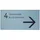 Signsystems® Türschild New Age Metall silber DIN A5 quer, 1 St.